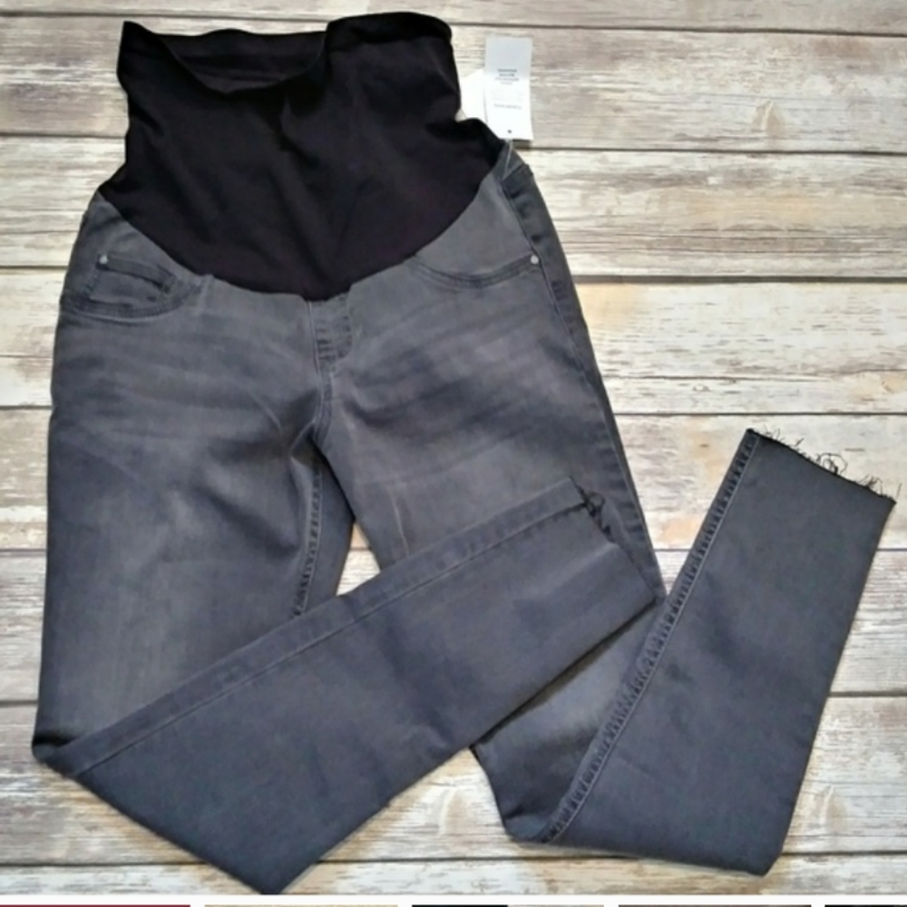 Indigo maternity jeggings in gray
